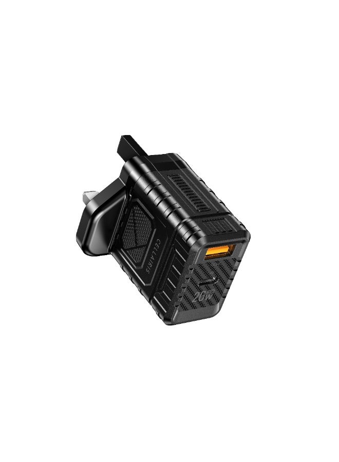 Cellairis 20W PD Wall Charger with Type-C and USB-A Ports, Power Delivery and QC 3.0 Support - Image 3